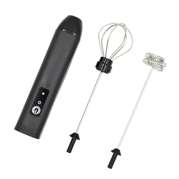 Mini Electric Milk Frother Handheld USB Rechargeable 3 Speeds Wireless Coffee Stirrer Blender Electric Egg Beater